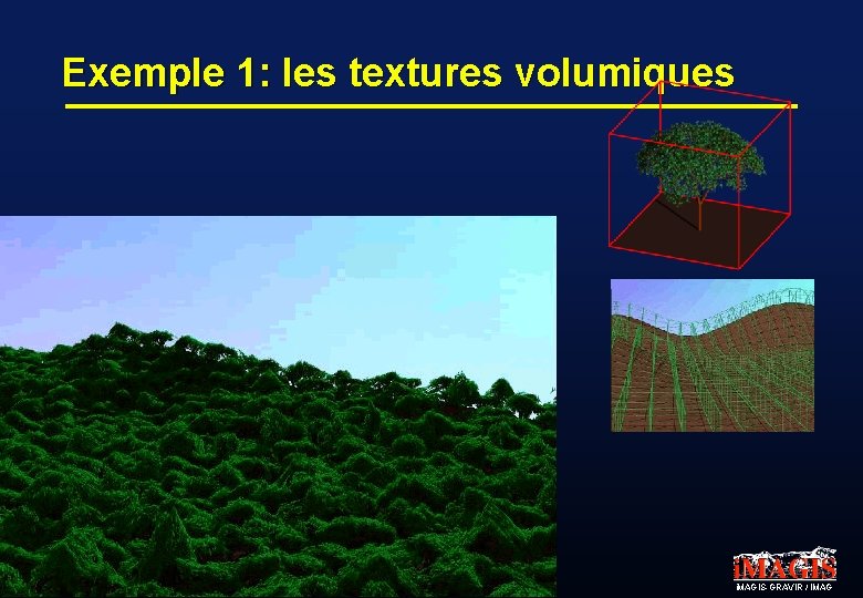 Exemple 1: les textures volumiques i. MAGIS-GRAVIR / IMAG 