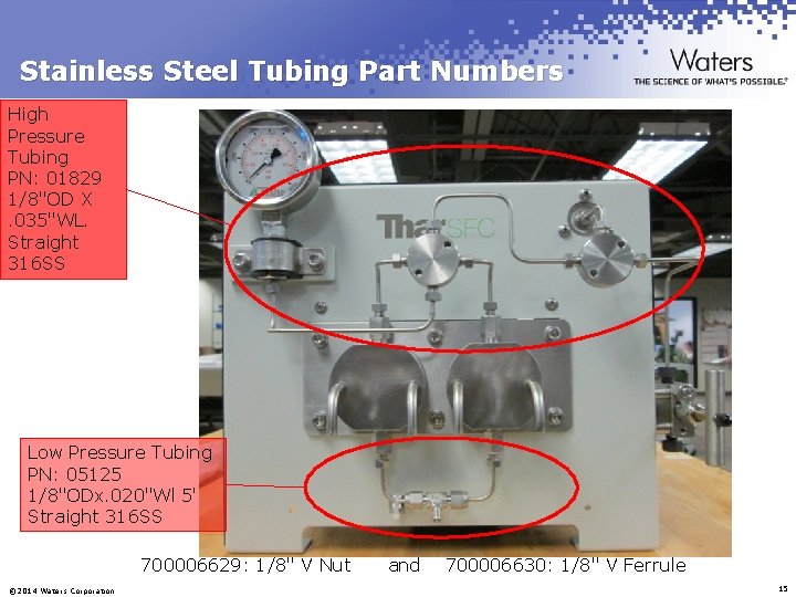 Stainless Steel Tubing Part Numbers High Pressure Tubing PN: 01829 1/8"OD X. 035"WL. Straight