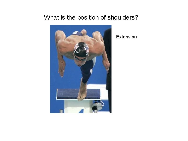 What is the position of shoulders? Extension 