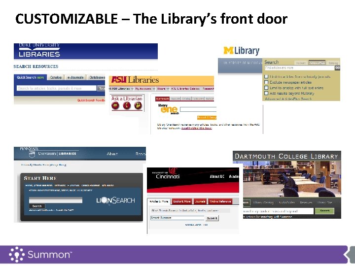CUSTOMIZABLE – The Library’s front door 