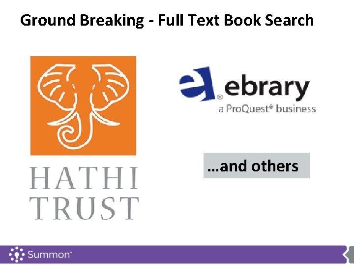 Ground Breaking - Full Text Book Search …and others 