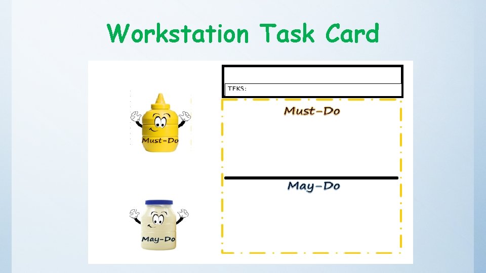 Workstation Task Card 