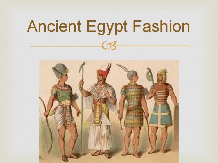 Ancient Egypt Fashion 