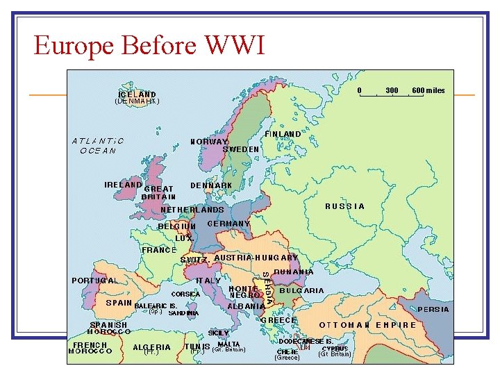 Europe Before WWI 