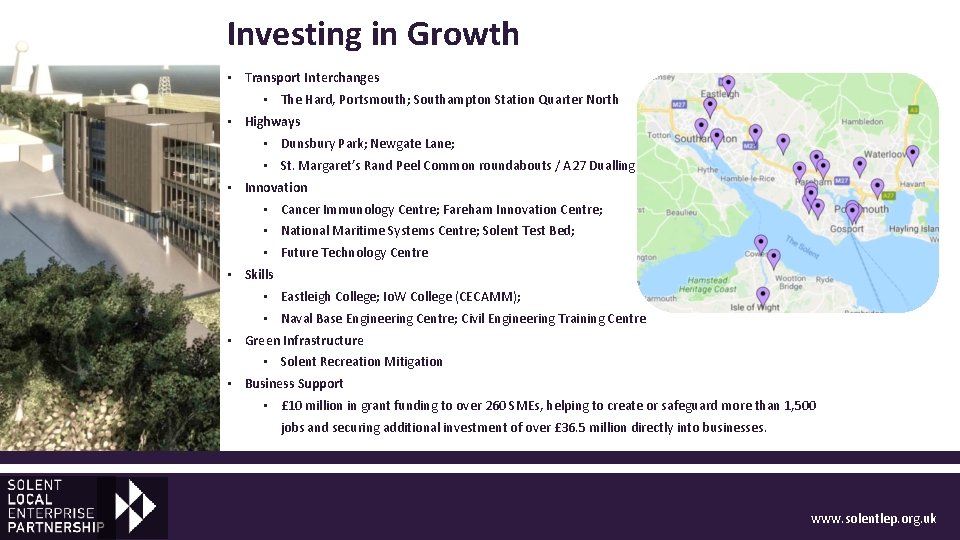 Investing in Growth • Transport Interchanges • The Hard, Portsmouth; Southampton Station Quarter North