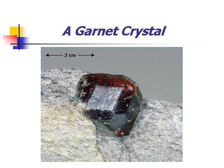 A Garnet Crystal 