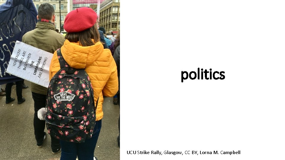 politics UCU Strike Rally, Glasgow, CC BY, Lorna M. Campbell 