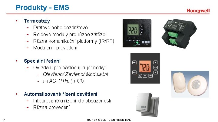 Produkty - EMS 7 • Termostaty - Drátové nebo bezdrátové - Reléové moduly pro