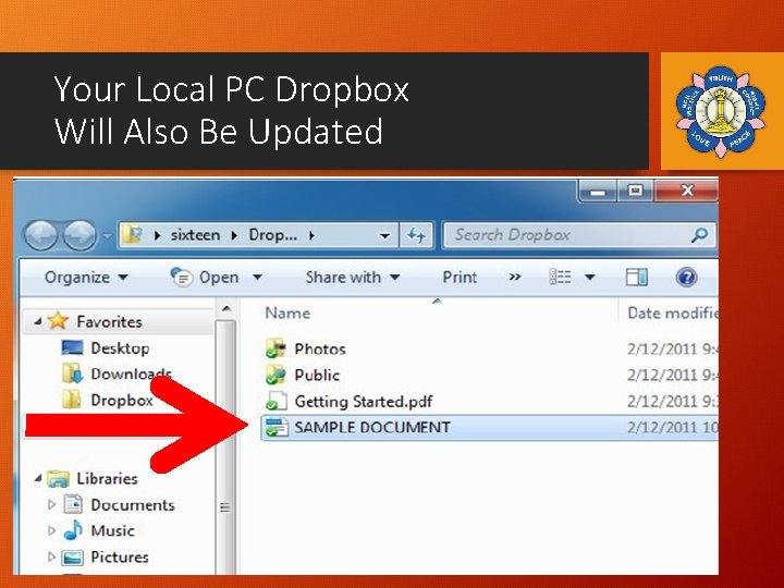 Your Local PC Dropbox Will Also Be Updated 