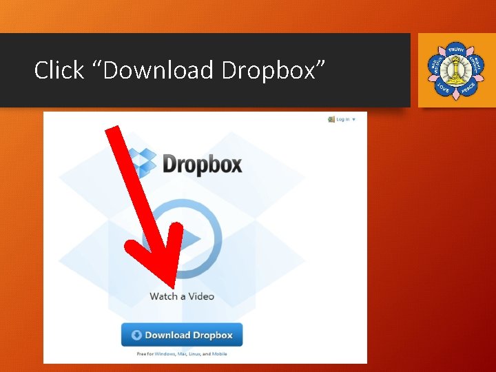 Click “Download Dropbox” 