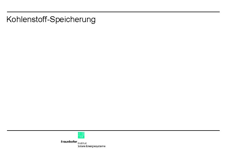 Kohlenstoff-Speicherung 