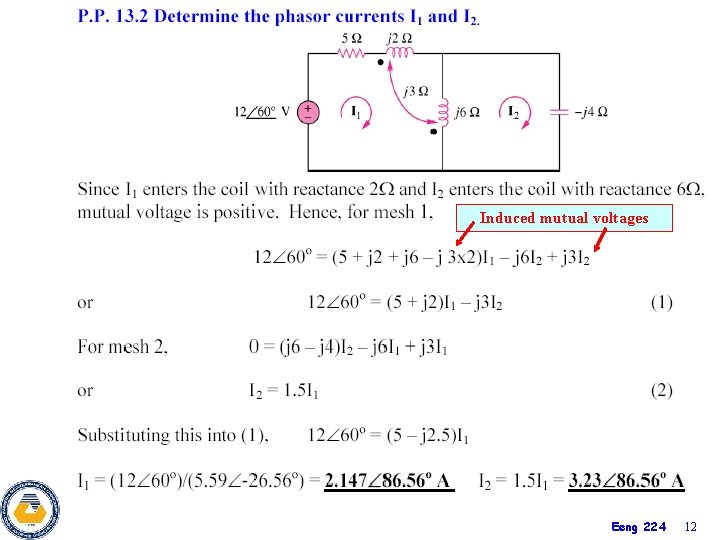 Induced mutual voltages Eeng 224 12 