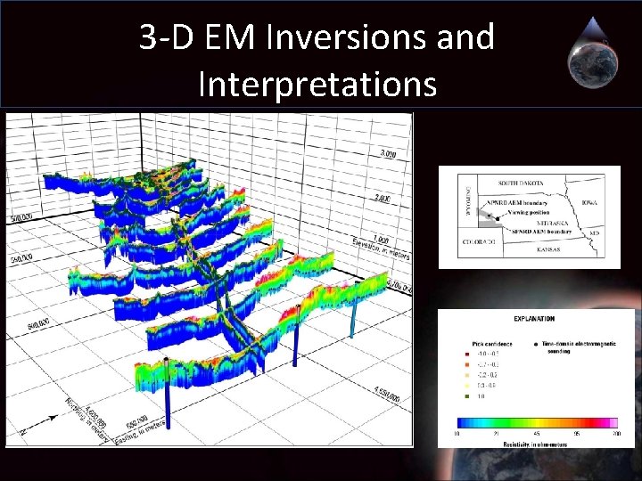 3 -D EM Inversions and Interpretations 