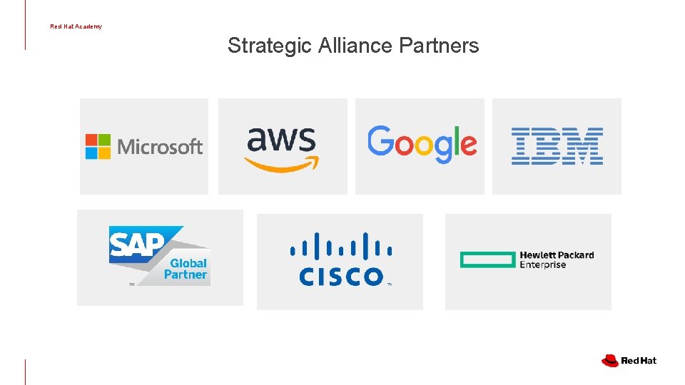 Red Hat Academy Strategic Alliance Partners 