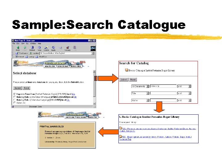 Sample: Search Catalogue 