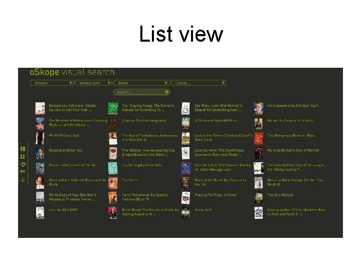 List view 