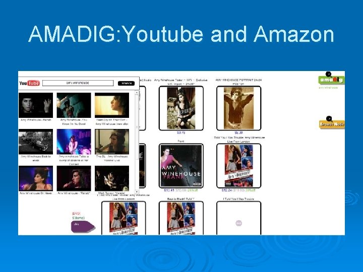 AMADIG: Youtube and Amazon 