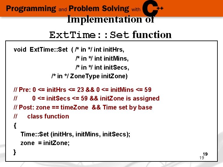 Implementation of Ext. Time: : Set function void Ext. Time: : Set ( /*