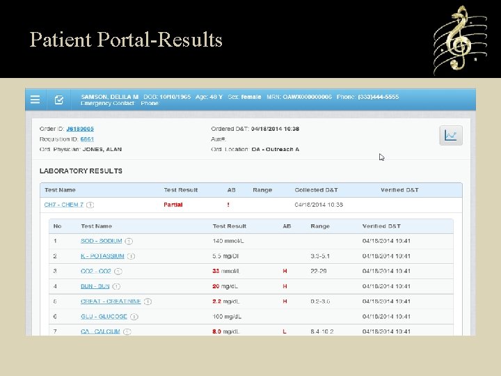 Patient Portal-Results 