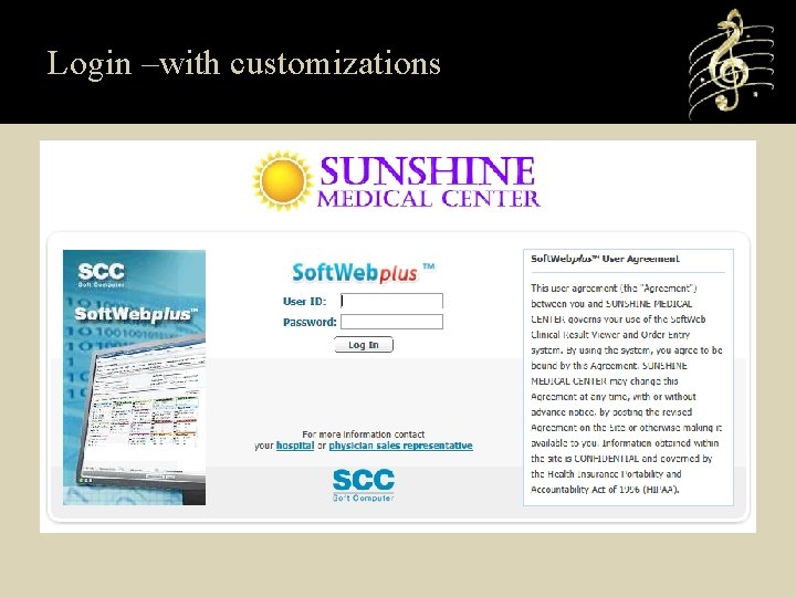 Login –with customizations 