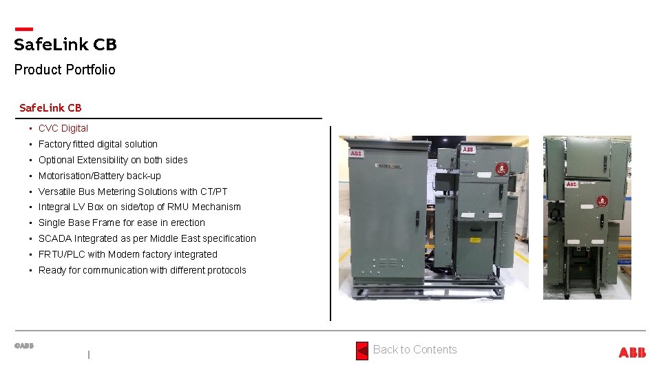 Safe. Link CB Product Portfolio Safe. Link CB • CVC Digital • Factory fitted