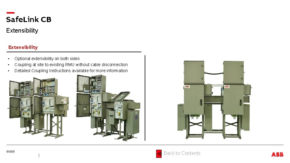Safe. Link CB Extensibility • • • Optional extensibility on both sides Coupling at