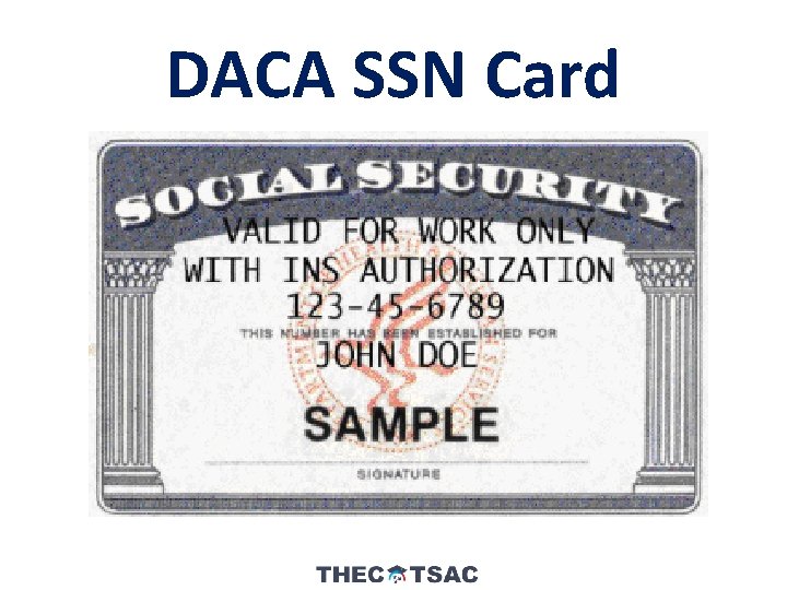 DACA SSN Card 
