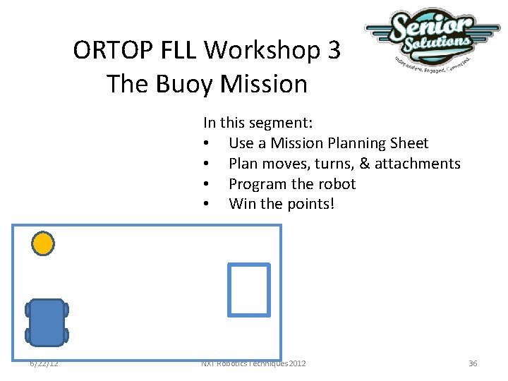 ORTOP FLL Workshop 3 The Buoy Mission In this segment: • Use a Mission ORTOP FLL Workshop 3 The Buoy Mission In this segment: • Use a Mission
