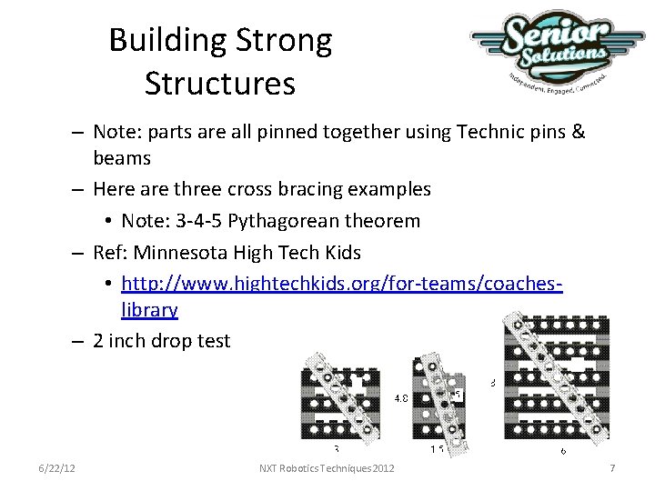 Building Strong Structures – Note: parts are all pinned together using Technic pins & Building Strong Structures – Note: parts are all pinned together using Technic pins &