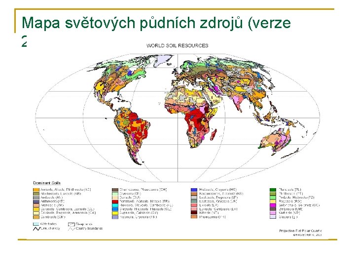 Mapa světových půdních zdrojů (verze 2003) 