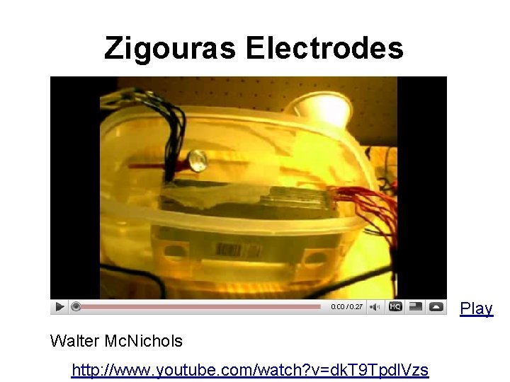 Zigouras Electrodes Play Walter Mc. Nichols http: //www. youtube. com/watch? v=dk. T 9 Tpdl.
