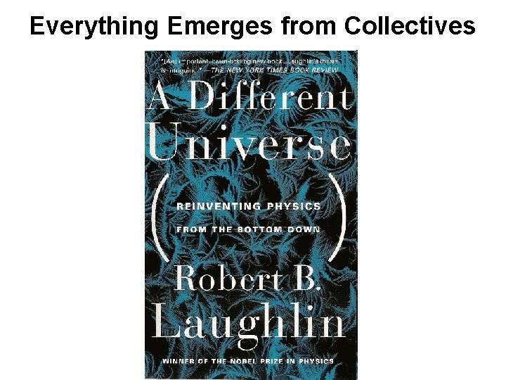 Everything Emerges from Collectives 