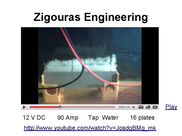 Zigouras Engineering Play 12 V DC 90 Amp Tap Water 16 plates http: //www.