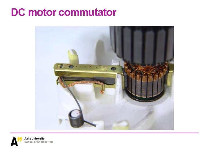 DC motor commutator 
