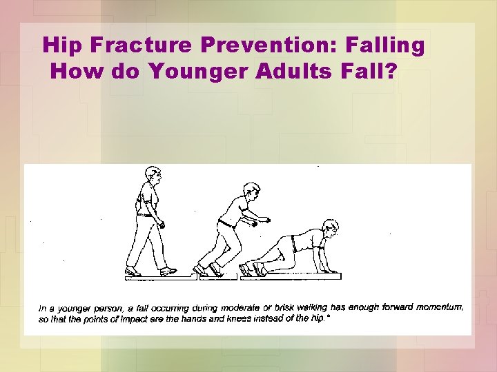 Hip Fracture Prevention: Falling How do Younger Adults Fall? 