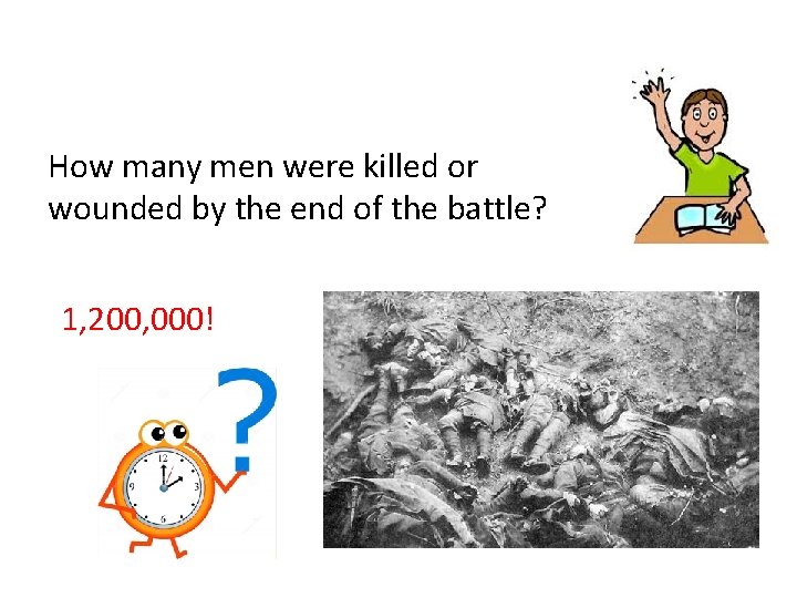 How many men were killed or wounded by the end of the battle? 1,