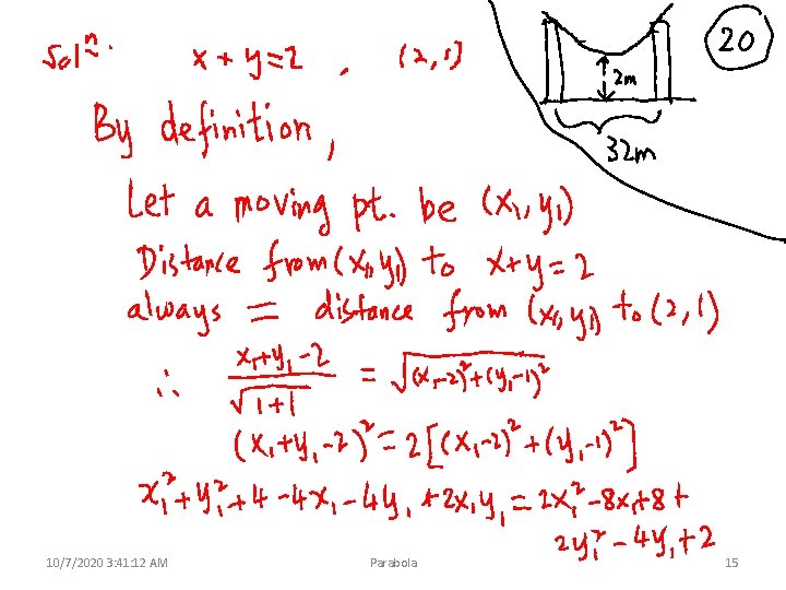 10/7/2020 3: 41: 12 AM Parabola 15 