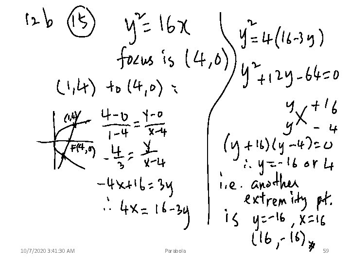 10/7/2020 3: 41: 30 AM Parabola 59 