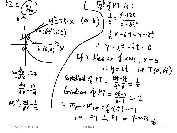 10/7/2020 3: 41: 33 AM Parabola 79 