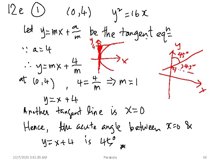 10/7/2020 3: 41: 35 AM Parabola 84 