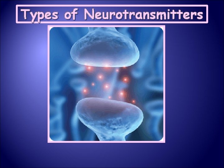 Types of Neurotransmitters 