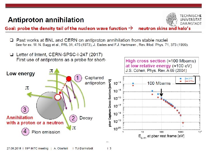 Goal: probe the density tail of the nucleon wave function neutron skins and halo’s