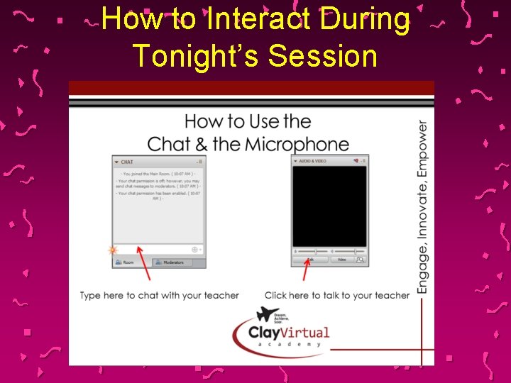How to Interact During Tonight’s Session 