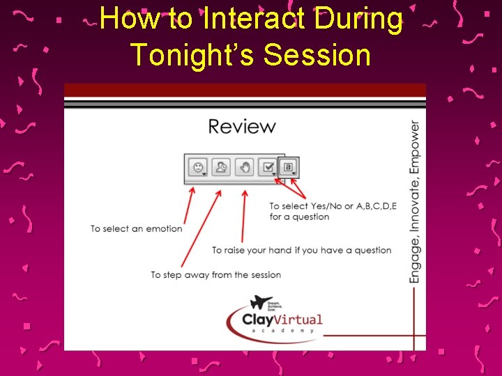 How to Interact During Tonight’s Session 