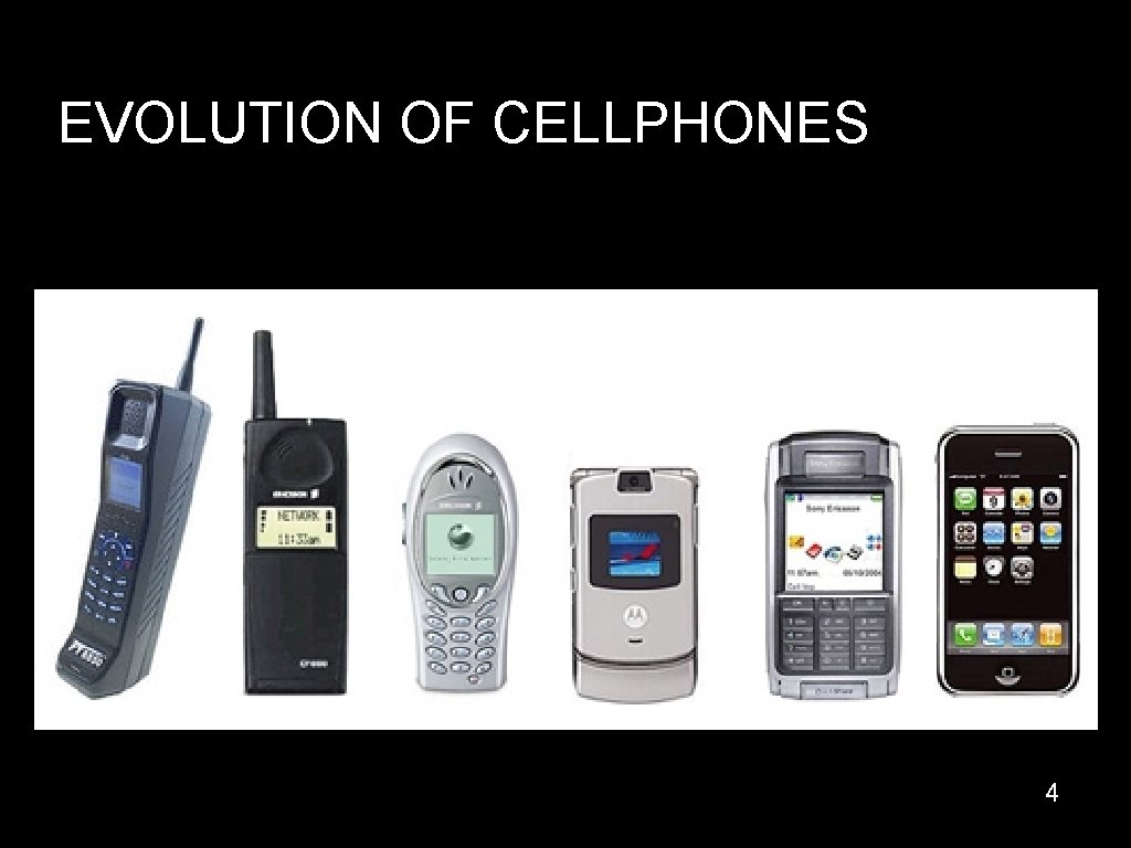 EVOLUTION OF CELLPHONES 4 