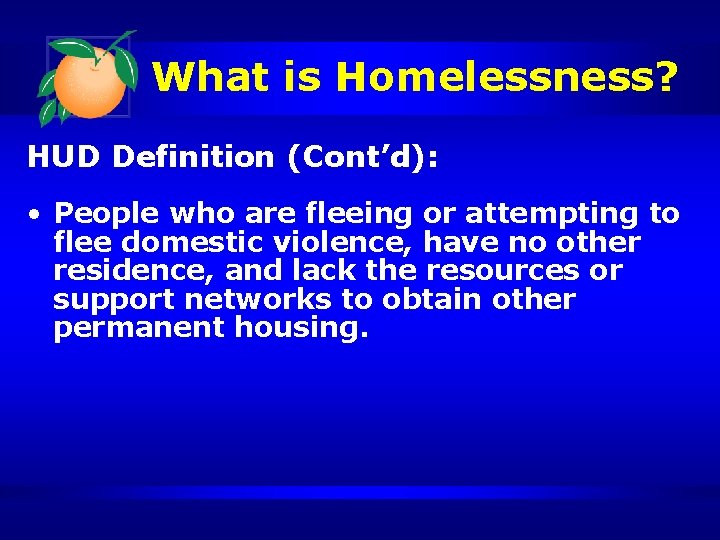 Homelessness in Orange County Government Board of County