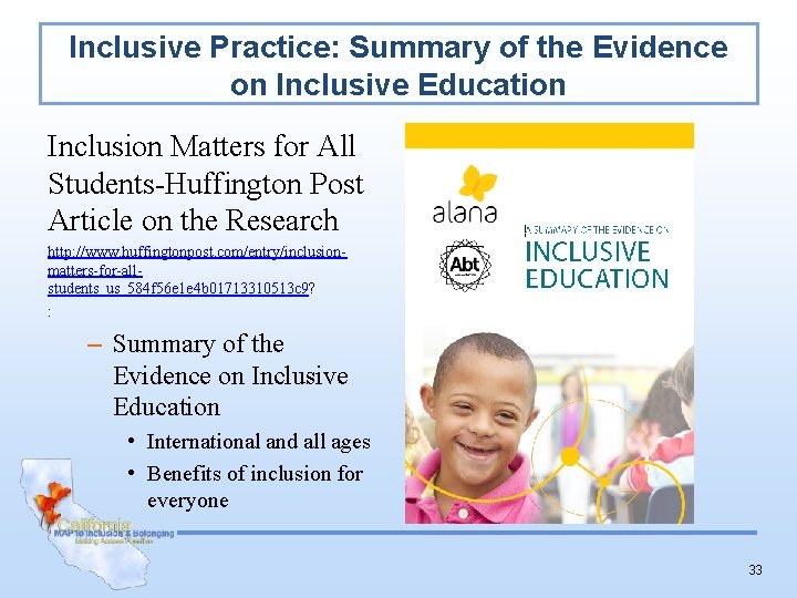 Inclusive Practice: Summary of the Evidence on Inclusive Education Inclusion Matters for All Students-Huffington
