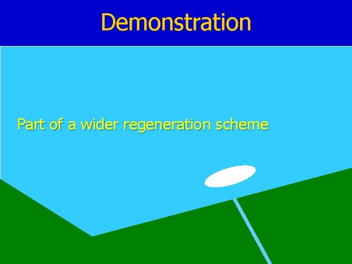 Demonstration Part of a wider regeneration scheme 