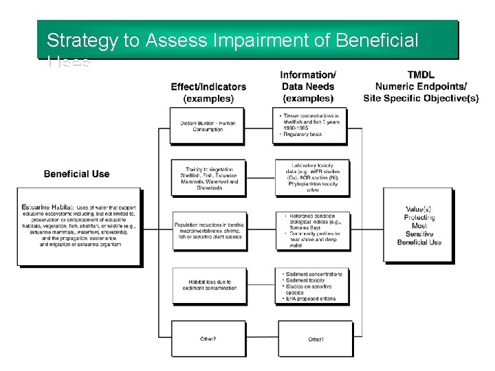 Strategy to Assess Impairment of Beneficial Uses 