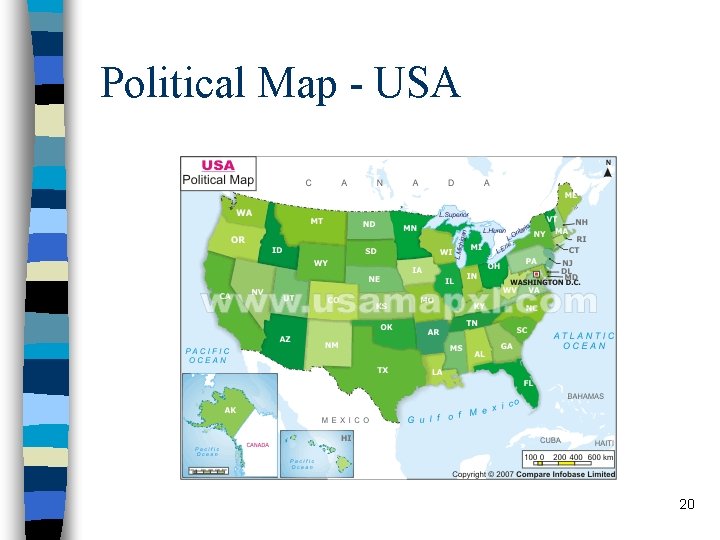 Political Map - USA 20 